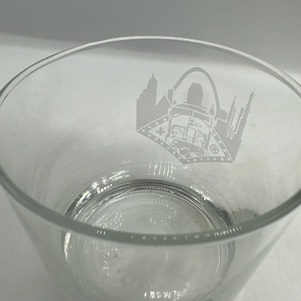 Mid-America Service Unit Etched Whiskey Glass